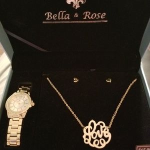 Bella & Rose Gold-tone Set